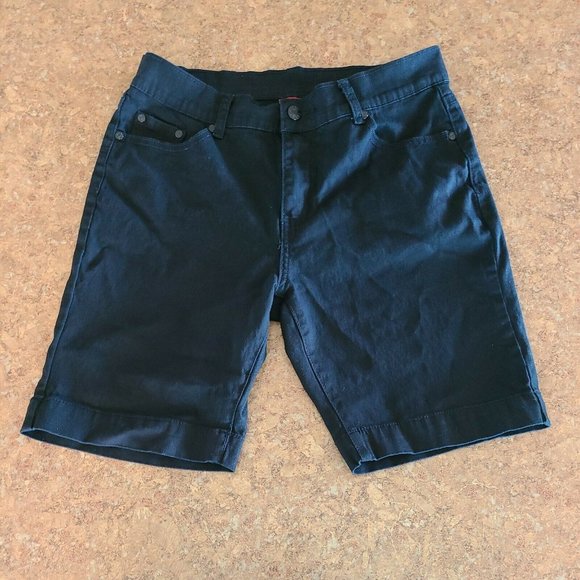 Ling’s Jeans Denim Shorts Women's Size 13/14 Mid Rise Stretch Spandex Cotton - Picture 1 of 11